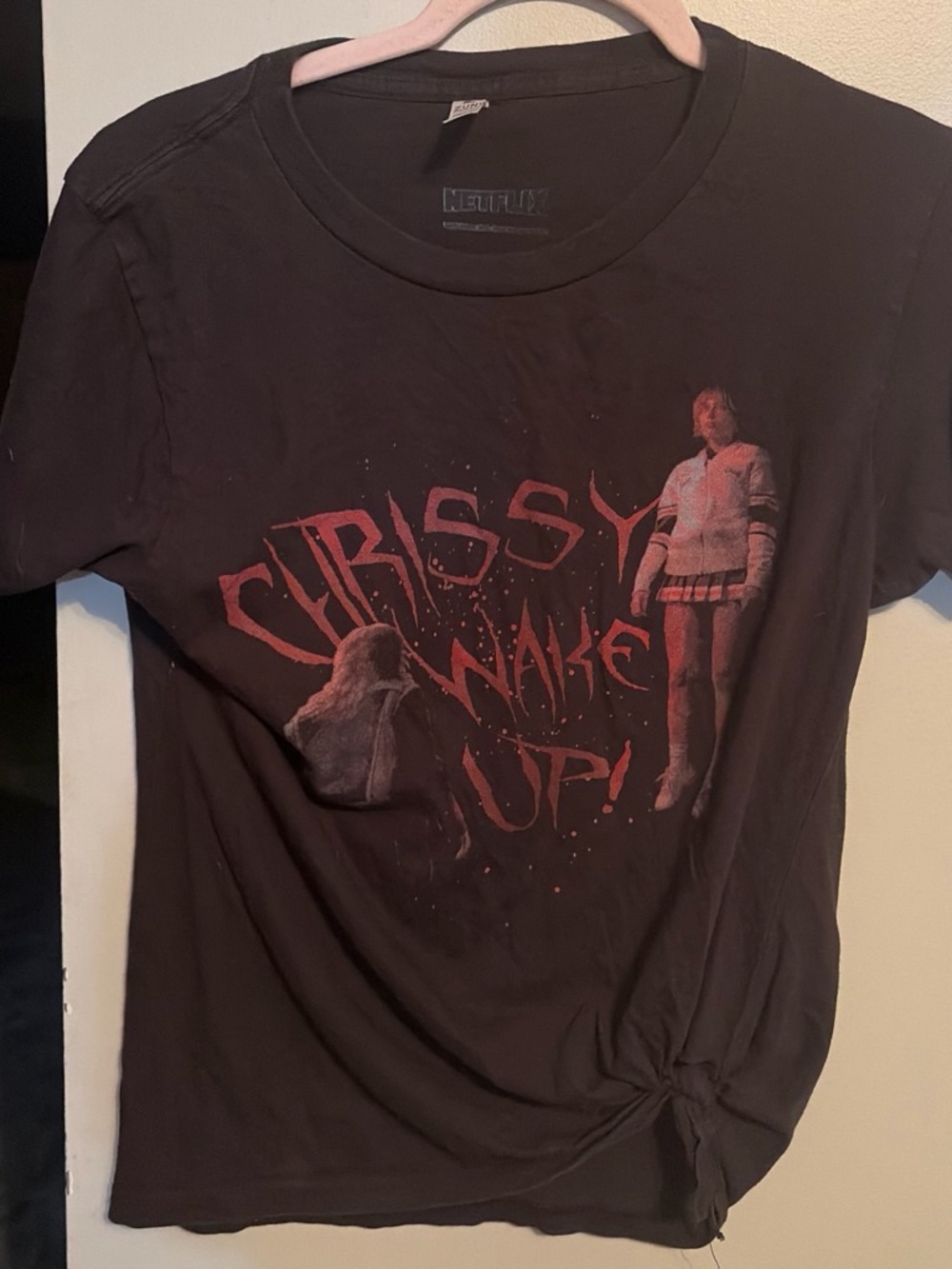 🎬 Stranger Things "Chrissy Wake Up!" Graphic Tee